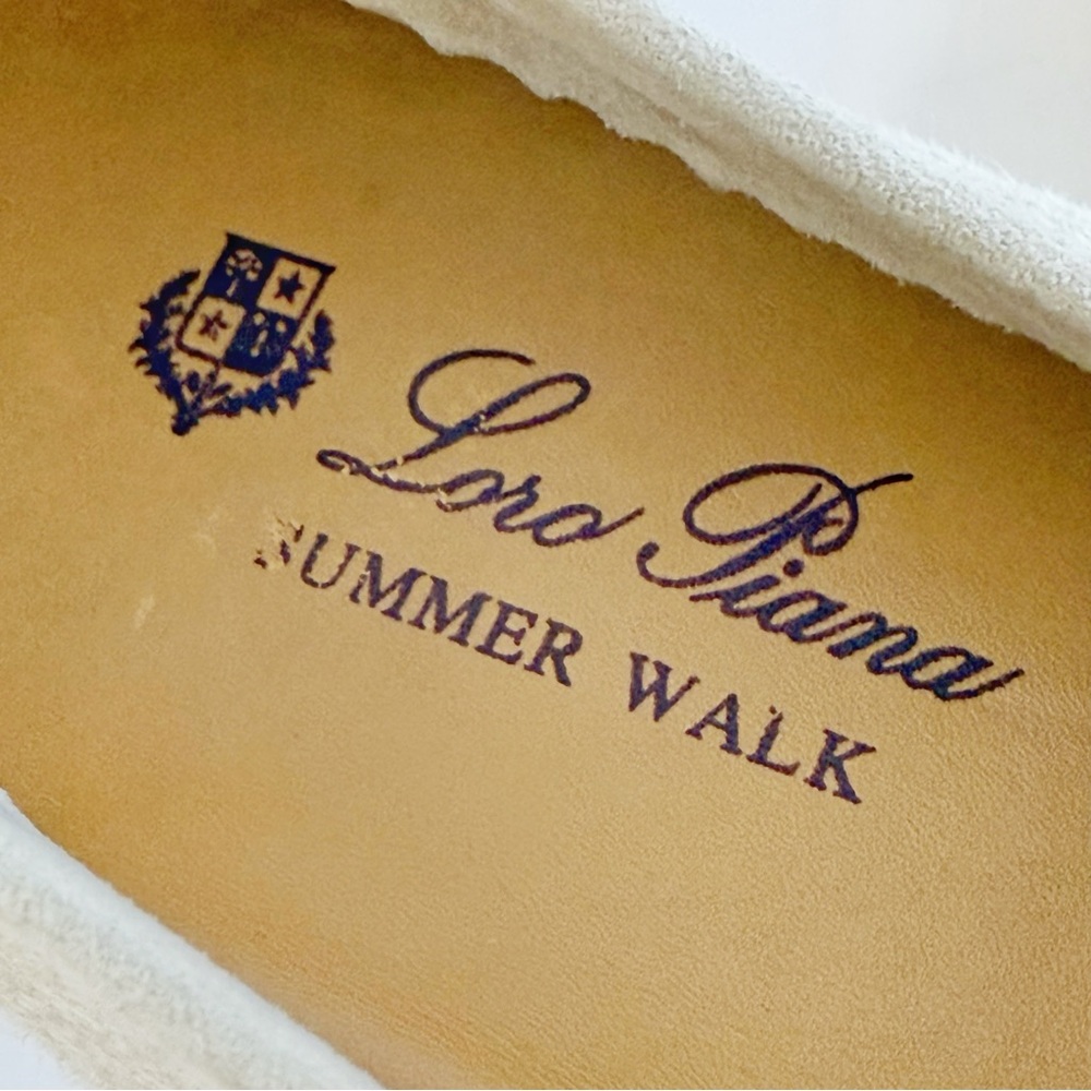 LORO PIANA SUMMER WALK SUEDE LOAFER SHOES - Picture 10 of 12